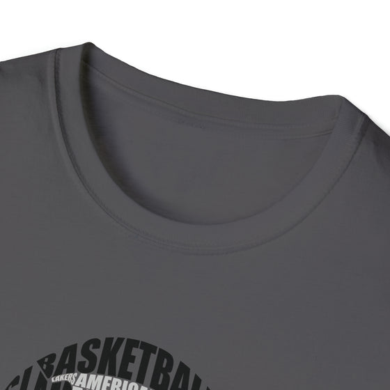 Kobe Bryan Basketball | Unisex Soft Style Tee T-Shirt | Embrace Your Vibe | Calligram Word Design