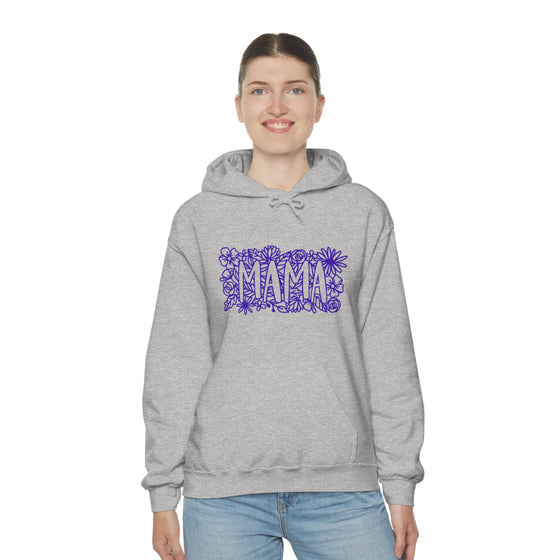 Flower Lattice Mama Sweatshirt | Unisex Hooded Hoodie Sweatshirt