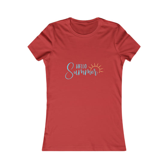 Beach Lake Life Hello Summer | Women’s Bella Canvas T-shirt | Soft Style Tee T-Shirt | Embrace Your Vibe