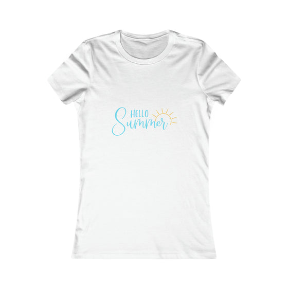 Beach Lake Life Hello Summer | Women’s Bella Canvas T-shirt | Soft Style Tee T-Shirt | Embrace Your Vibe