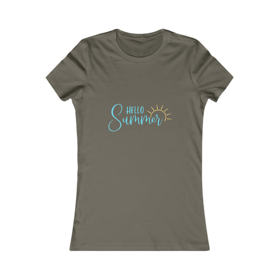 Beach Lake Life Hello Summer | Women’s Bella Canvas T-shirt | Soft Style Tee T-Shirt | Embrace Your Vibe