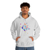 Chill Stitch – Peace Sign Color Splat - Unisex Hooded Hoodie Sweatshirt – Embrace Your Vibe