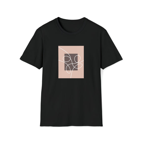 Abstract Blocks Line Shapes V13 | Unisex Soft Style Tee T-Shirt | Embrace Your Vibe