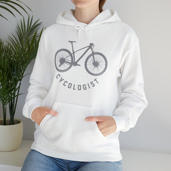 Bike Sweatshirt | MTB Mountain Bike Cycologist Biking | Unisex Hooded Hoodie Sweatshirt