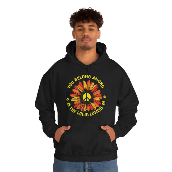 Among Wildflowers | Unisex Hooded Sweatshirt | Embrace Your Vibe