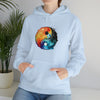 Yoga Sweatshirt | Yin Yang Sign V4 Watercolor | Unisex Hooded Hoodie Sweatshirt