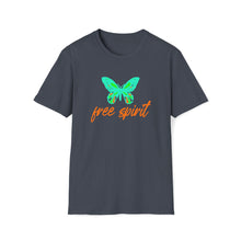  Free Spirited Butterfly Shirt |  Hippie Earth Peace Design | Unisex Soft Style T-Shirt