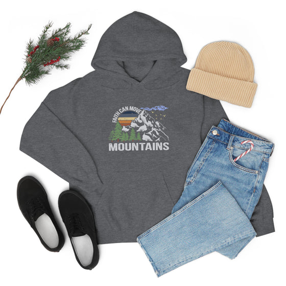 Faith Move Mountains Sweatshirt | Unisex Hooded Hoodie Sweatshirt