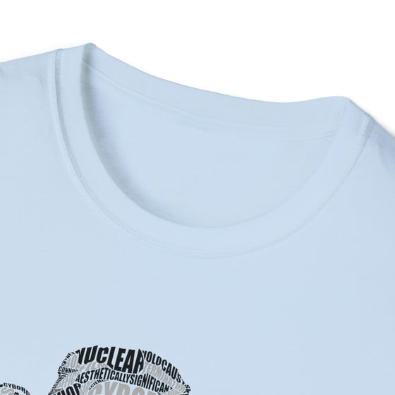 Terminator Movie | Unisex Soft Style Tee T-Shirt  | Calligram Word Design