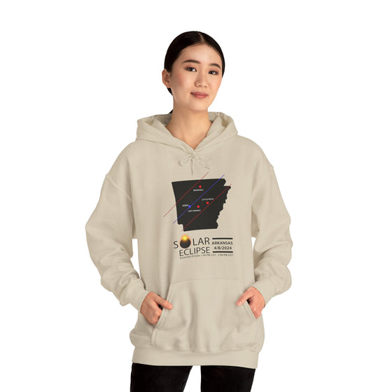 ARKANSAS Total Solar Eclipses April 8  2024  Total Eclipse | Unisex Hooded Hoodie Sweatshirt | Embrace Your Vibe |  Astronomy