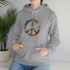 Flower Piece Symbol Sweatshirt | Watercolor Unisex Hooded Hoodie Sweatshirt