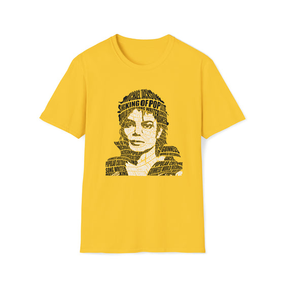 Michael Jackson | Unisex Soft Style Tee T-Shirt  | Calligram Word Design