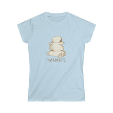  Yoga Namaste Stacked Stones |  Women's Soft style Tee | Embrace Your Vibe