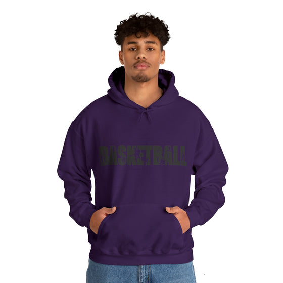 Basketball B-Ball Silhouette Sport | Unisex Hooded Hoodie Sweatshirt | Embrace Your Vibe