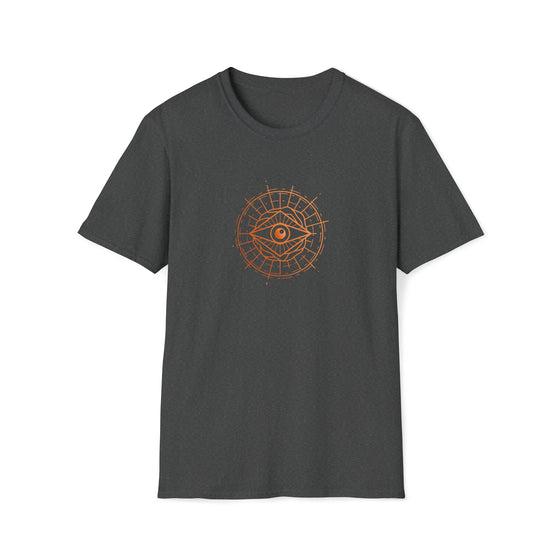 Abstract Shapes V34 All Seeing Eye Mystical Egyptian | Unisex Soft Style Tee T-Shirt | Embrace Your Vibe