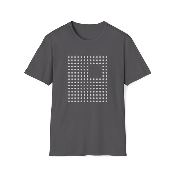 Abstract Dotted Square Flag Shape V4  |  Unisex Soft Style Tee T-Shirt  | Embrace Your Vibe