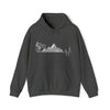 Bike Sweatshirt | MTB Mountain Heartbeat Bike Mountain Biking | Unisex Hooded Hoodie Sweatshirt