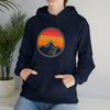 Bike Shirt | MTB Bike Tire Silhouette Mountain Biking  |  Unisex Hooded Hoodie Sweatshirt