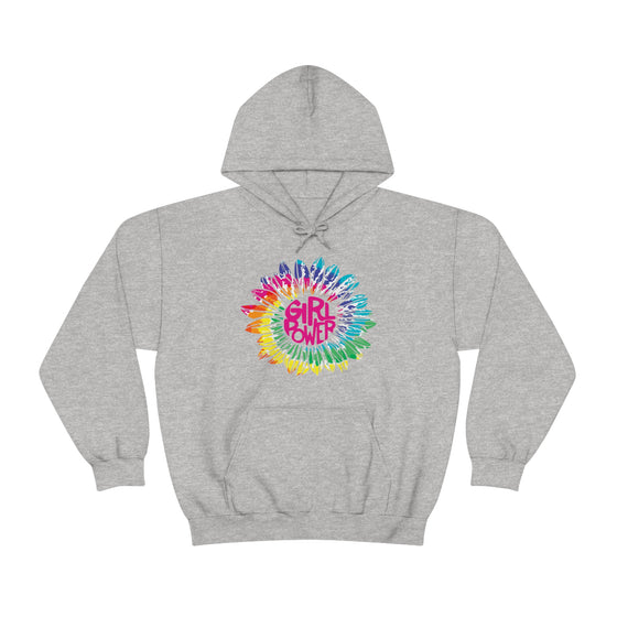 Chill Stitch – Girl Power Tie-Dye - Unisex Hooded Hoodie Sweatshirt – Embrace Your Vibe