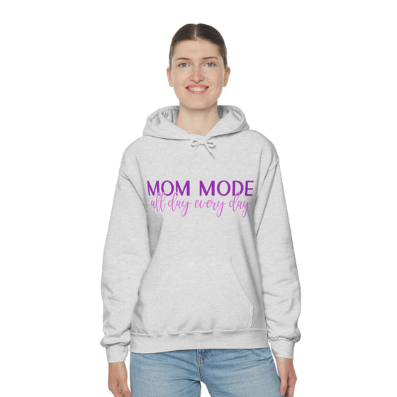 Chill Stitch – Mom Mode All Day - Unisex Hooded Hoodie Sweatshirt – Embrace Your Vibe