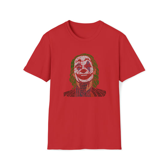Joker | Unisex Soft Style Tee T-Shirt | Embrace Your Vibe | Calligram Word Design