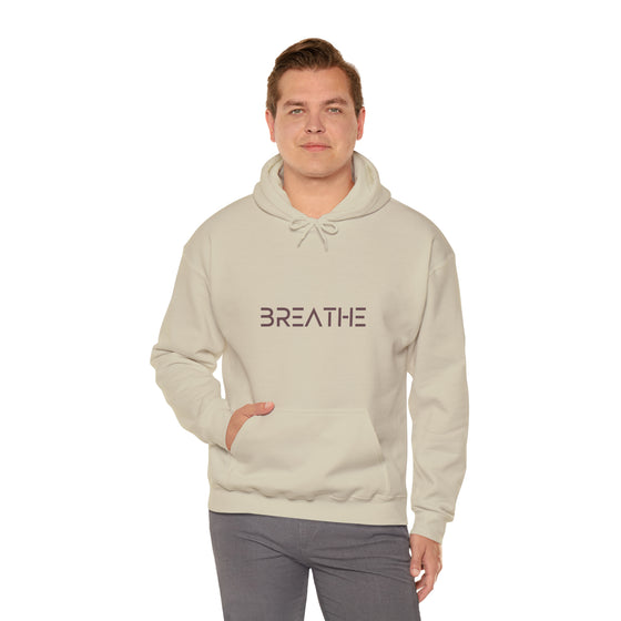 BREATH Relaxation Self Care Meditation Yoga | Unisex Hooded Hoodie Sweatshirt | Embrace Your Vibe