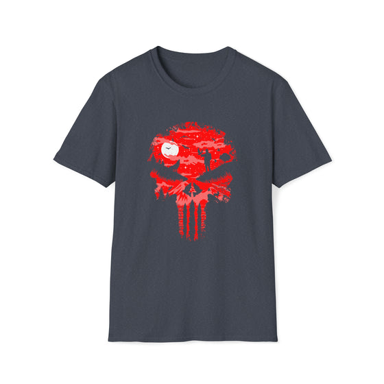 Abstract Shirt | Stand Bleed Mask Halloween | Abstract Unisex Soft Style Tee T-Shirt