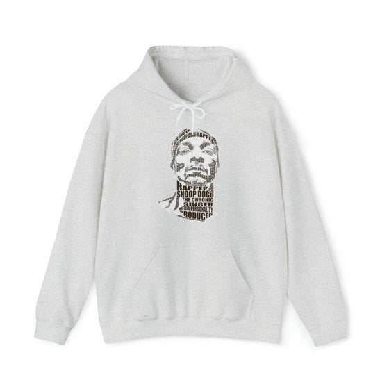 Snoop Dogg Rapper | Unisex Hooded Hoodie Sweatshirt  | Calligram Word Design