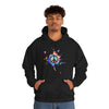 Chill Stitch – Peace Sign Color Splat - Unisex Hooded Hoodie Sweatshirt – Embrace Your Vibe