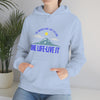 Chill Stitch – Mountains One Life Live It - Unisex Hooded Hoodie Sweatshirt – Embrace Your Vibe