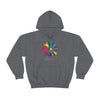 Chill Stitch – Sunflower Rainbow Peace - Unisex Hooded Hoodie Sweatshirt – Embrace Your Vibe