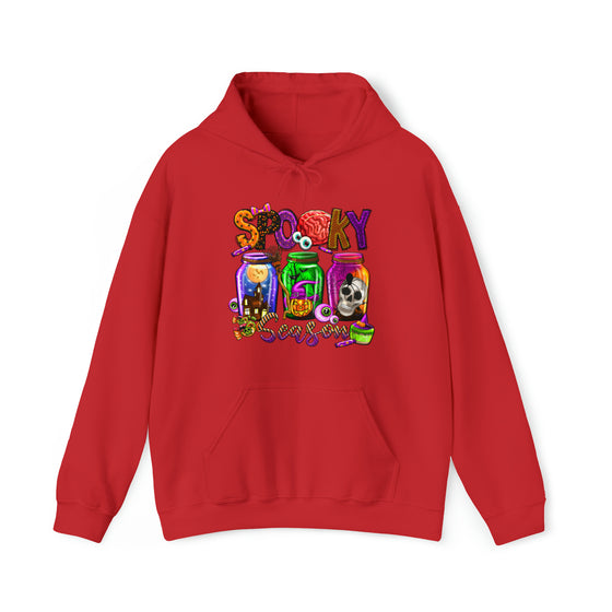Halloween Sweatshirt | Spooky Season Specimen Jars | Unisex Hooded Hoodie Sweatshirt