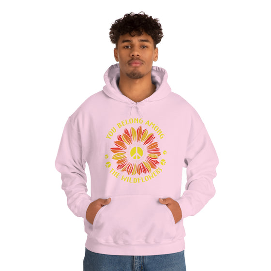 Among Wildflowers | Unisex Hooded Sweatshirt | Embrace Your Vibe