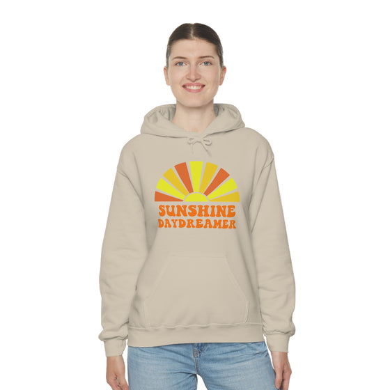 Chill Stitch – Sunshine Day Dreamer - Unisex Hooded Hoodie Sweatshirt – Embrace Your Vibe