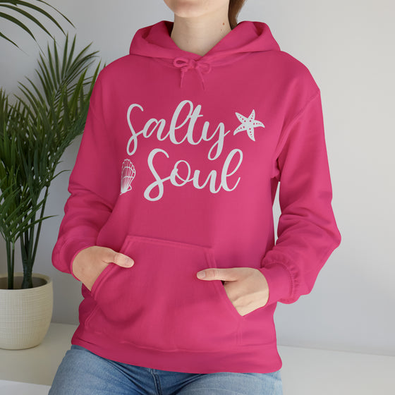 Boating Sweatshirt | Salty Soul Beach Ocean Life Boating | Unisex Hooded Hoodie Sweatshirt