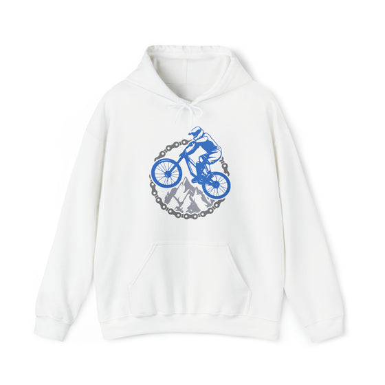 Bike Sweatshirt | MTB Chain Mountain Bike Biking | Unisex Hooded Hoodie Sweatshirt