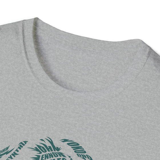 John Lennon Music | Unisex Soft Style Tee T-Shirt | Embrace Your Vibe | Calligram Word Design