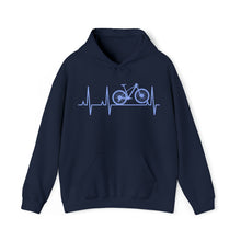  Bike Sweatshirt | MTB Mountain Bike Heartbeat Biking | Unisex Hooded Hoodie Sweatshirt | Embrace Your Vibe