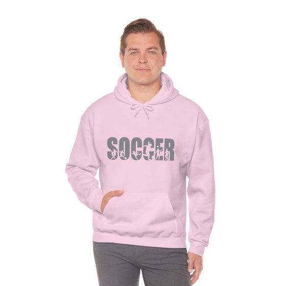 Chill Stitch – Soccer Sport - Unisex Hooded Hoodie Sweatshirt – Embrace Your Vibe