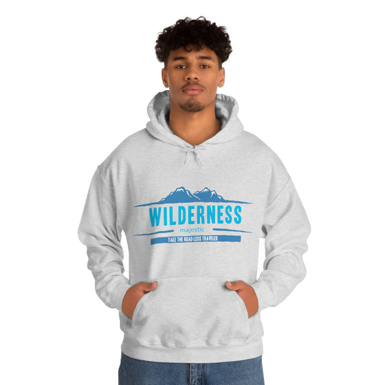 Chill Stitch – Wilderness Road Less Traveled - Unisex Hooded Hoodie Sweatshirt – Embrace Your Vibe