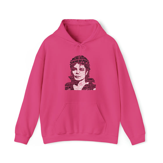 Michael Jackson | Unisex Hooded Hoodie Sweatshirt  | Calligram Word Design