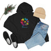 Chill Stitch – Sunflower Rainbow Peace - Unisex Hooded Hoodie Sweatshirt – Embrace Your Vibe