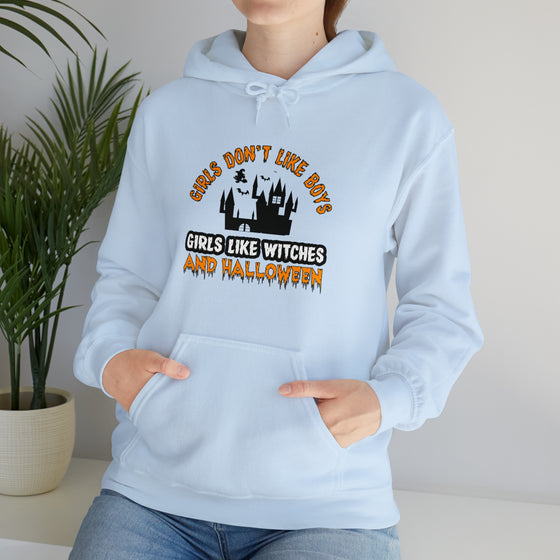 Halloween Sweatshirt |Girls Like Witches | Unisex Hooded Hoodie Sweatshirt