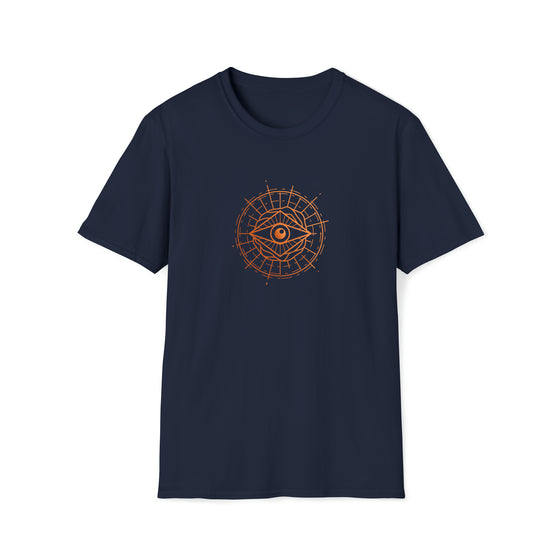 Abstract Shapes V34 All Seeing Eye Mystical Egyptian | Unisex Soft Style Tee T-Shirt | Embrace Your Vibe