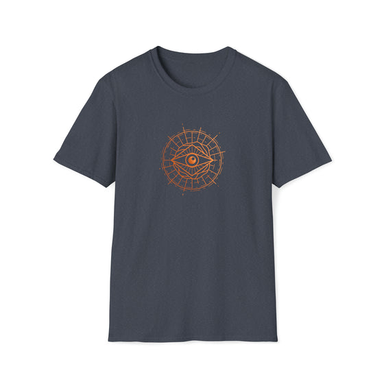Abstract Shapes V34 All Seeing Eye Mystical Egyptian | Unisex Soft Style Tee T-Shirt | Embrace Your Vibe