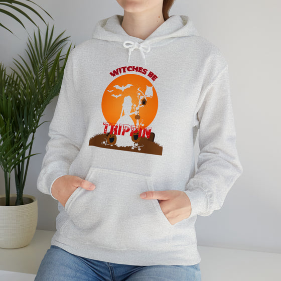 Halloween Sweatshirt | Witches Be Tripping | Unisex Hooded Hoodie Sweatshirt