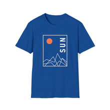  Abstract Sun Multiple Peaks Shapes V5  |  Unisex Soft Style Tee T-Shirt  |  Embrace Your Vibe