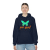 Chill Stitch – Free Spirit Butterfly - Unisex Hooded Hoodie Sweatshirt – Embrace Your Vibe