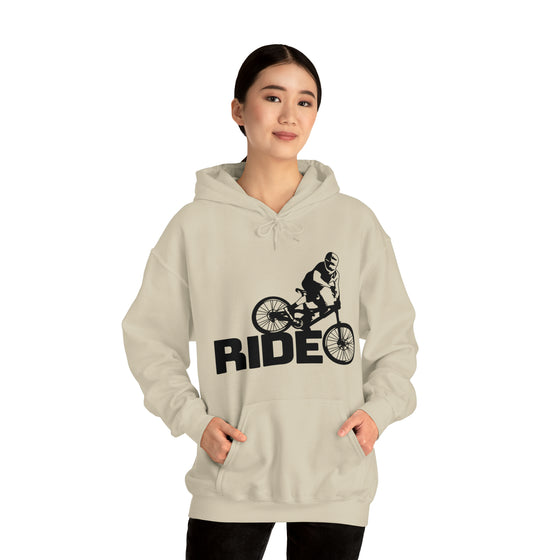 Bike Sweatshirt | MTB Mountain Bike Ride Biking | Unisex Hooded Hoodie Sweatshirt