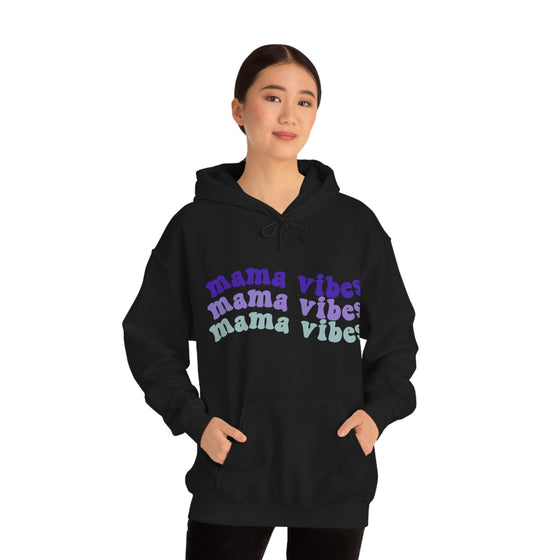 Chill Stitch – Mama Wave Vibes - Unisex Hooded Hoodie Sweatshirt – Embrace Your Vibe